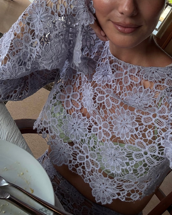 Lilac Floral Top