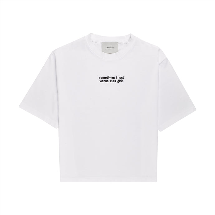 White Embroidered Tshirt