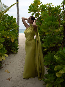 Green Halter Maxi Dress Gonalo Peixoto Green Halter Maxi Dress Gonalo Peixoto