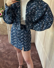 Load image into Gallery viewer, Floral Denim Skirt