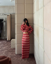 Load image into Gallery viewer, Pink Multicolor Tricot Top