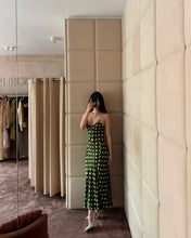 Load image into Gallery viewer, Green Polka Dot Midi Dress