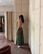 Load image into Gallery viewer, Green Polka Dot Midi Dress
