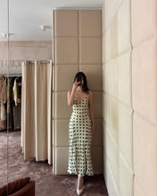 Load image into Gallery viewer, Beige Polka Dot Midi Dress