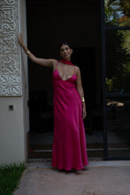 Load image into Gallery viewer, Pink Maxi Dress W/ Scarf