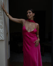 Load image into Gallery viewer, Pink Maxi Dress W/ Scarf