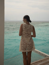 Load image into Gallery viewer, Beige Lace Mini Dress