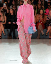 Load image into Gallery viewer, Pink Floral Jacquard Oversized Pants