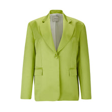 Load image into Gallery viewer, Lime Green Structured Satin Blazer