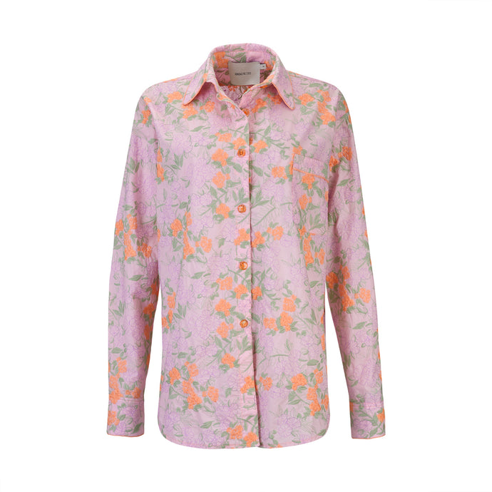 Lilac & Orange Floral Shirt