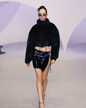 Load image into Gallery viewer, Blue Velvet Puffer Jacket