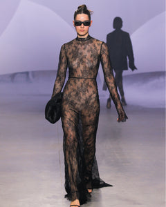 Black Lace Maxi Dress