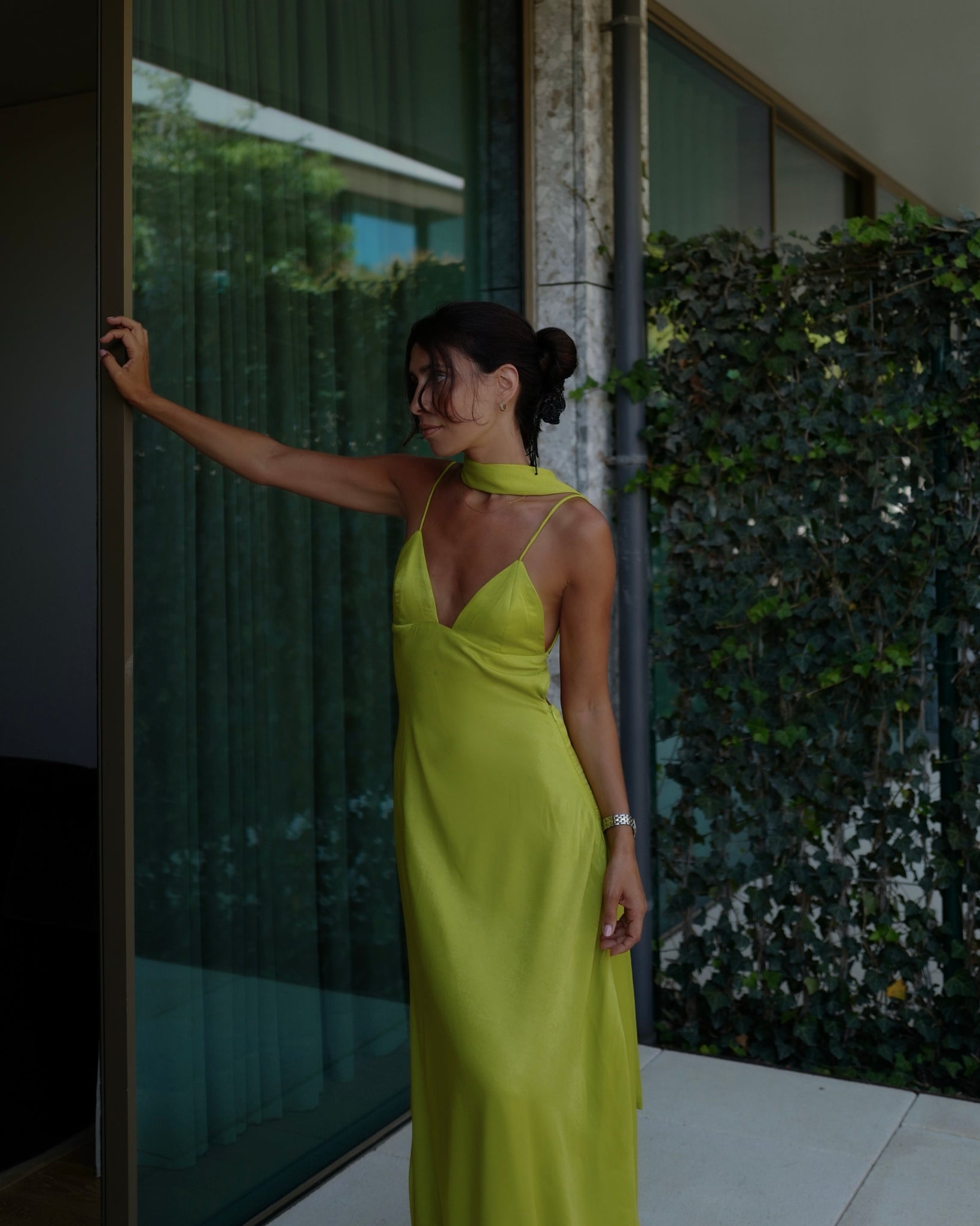 Lime Green Maxi Dress Gonalo Peixoto Lime Green Maxi Dress Gonalo Peixoto
