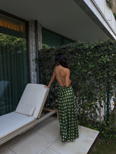 Load image into Gallery viewer, Green Polka Dot Midi Dress