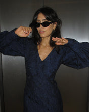 Load image into Gallery viewer, Floral Brocade Dress