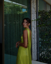 Load image into Gallery viewer, Lime Green Maxi Dress