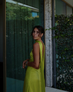 Lime Green Maxi Dress