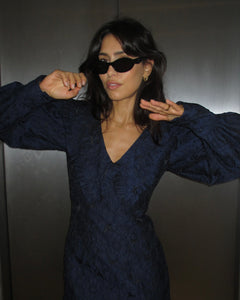 Floral Brocade Dress
