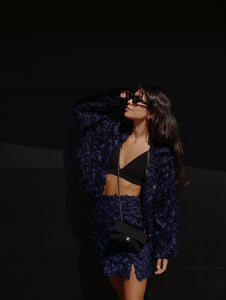 Blue and Black Trucker Jacket