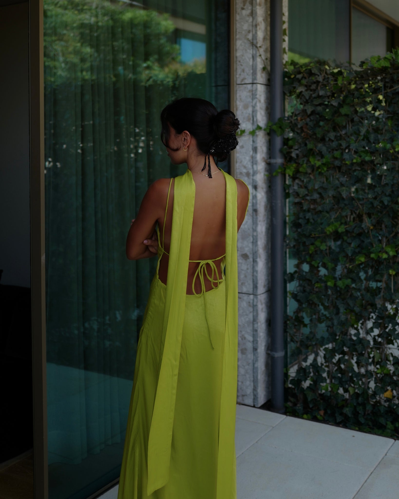 Lime Green Maxi Dress Gonalo Peixoto Lime Green Maxi Dress Gonalo Peixoto