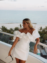 Load image into Gallery viewer, White Ruffled Dress