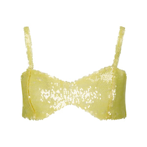 Yellow Sequins Bralette
