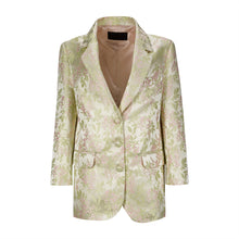 Load image into Gallery viewer, Yellow Brocade Blazer