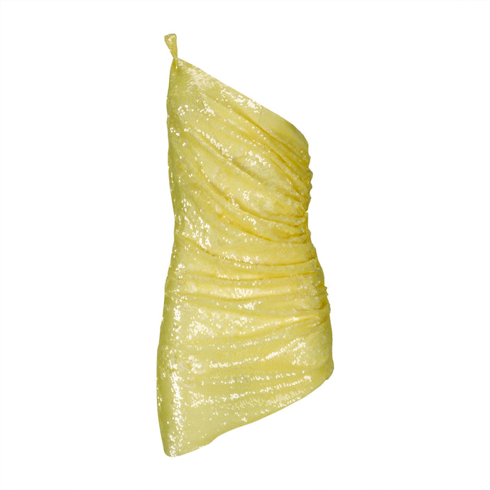 Yellow Sequins Dress