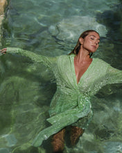 Load image into Gallery viewer, Green Sequins Dress
