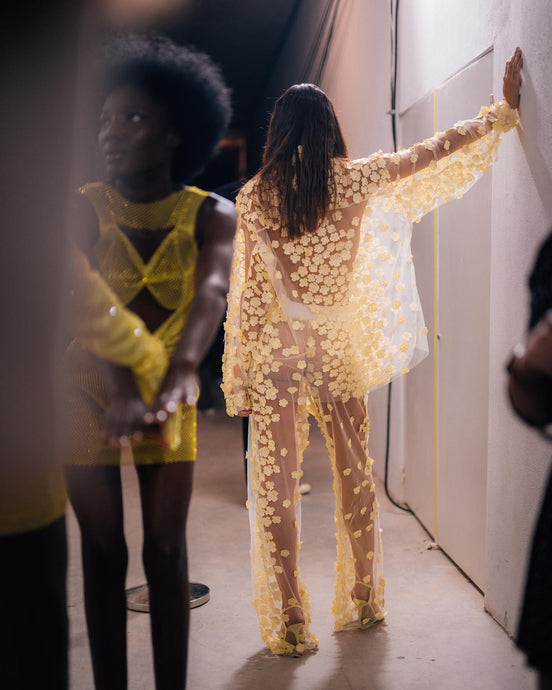 Yellow Flowers Pants