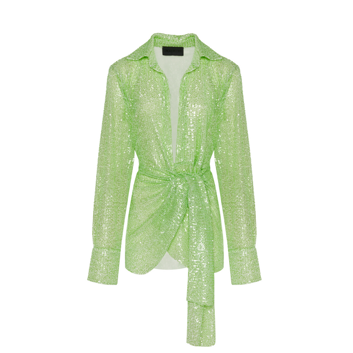 Green Sequins Dress