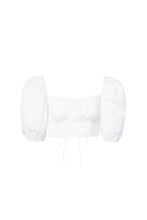 Load image into Gallery viewer, Puff Sleeve Cropped Top