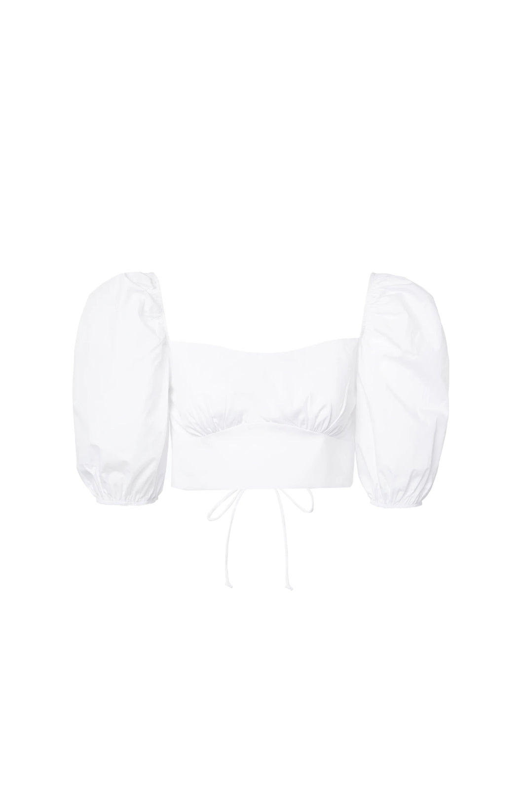 Puff Sleeve Cropped Top