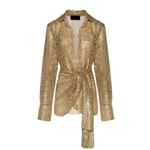 Gold Sequins Dress