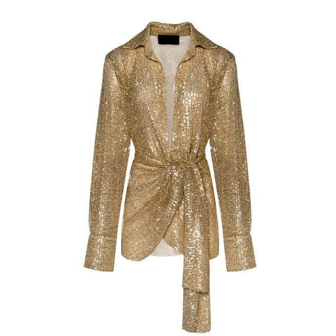 Gold Sequins Dress