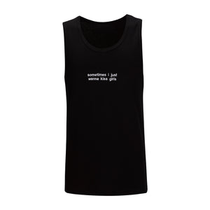 Black Embroidered Singlet