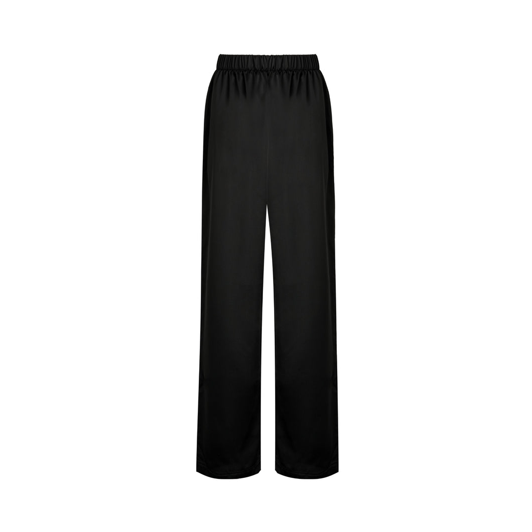 Black Satin Pants