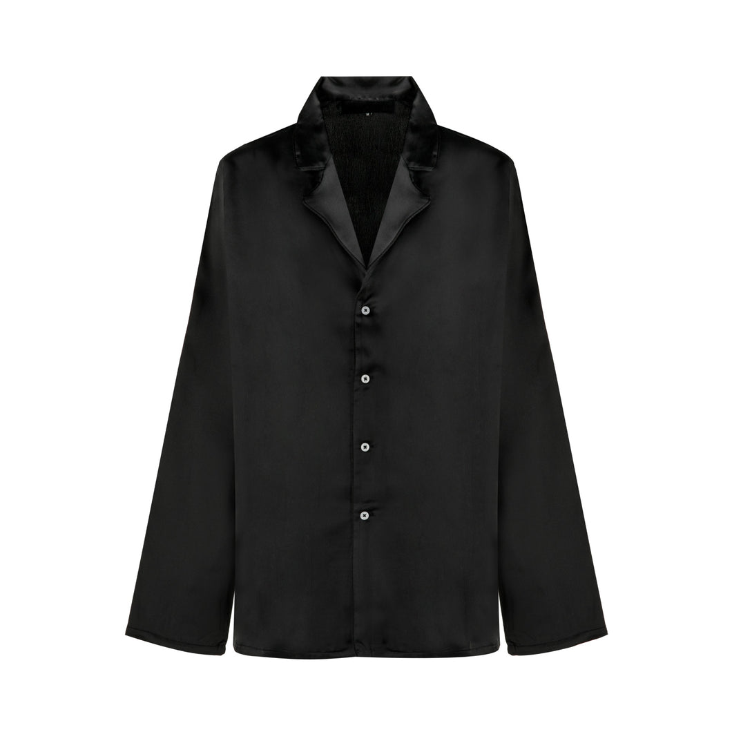 Black Satin Shirt