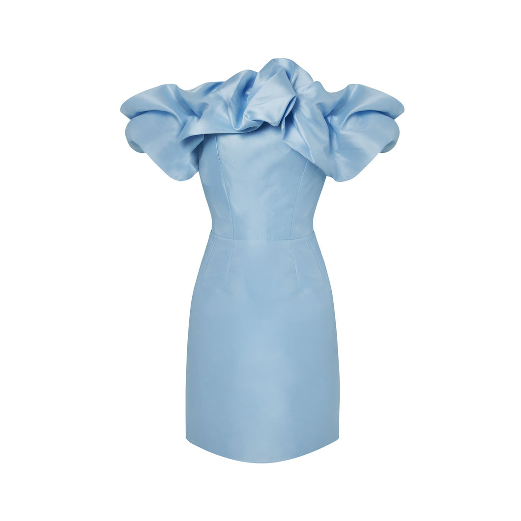 Blue Ruffled Dress