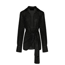 Load image into Gallery viewer, Black Sequins Dress