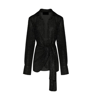 Black Sequins Dress