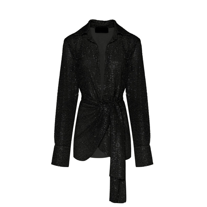 Black Sequins Dress