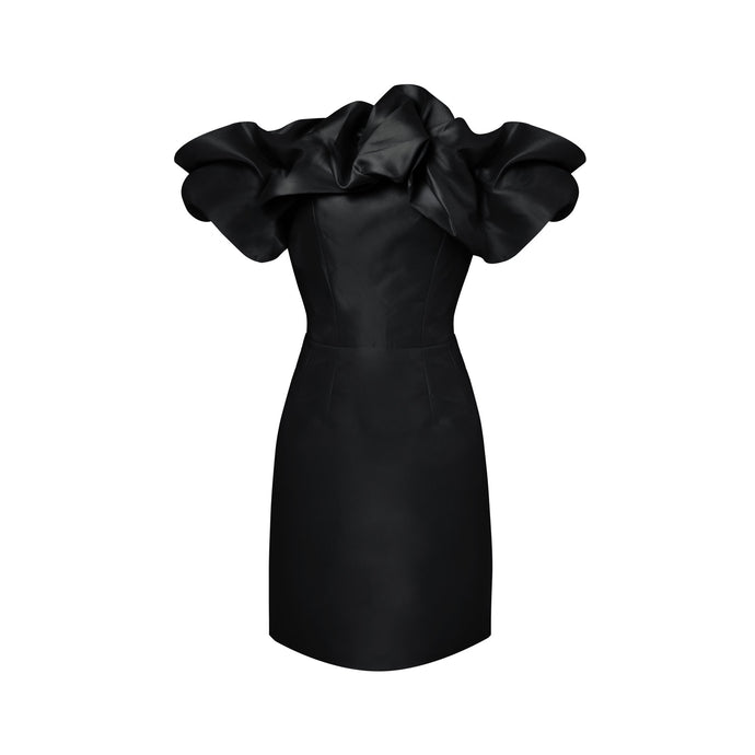 Black Ruffled Dress
