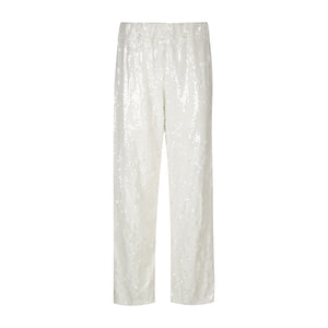 White Sequins Pants