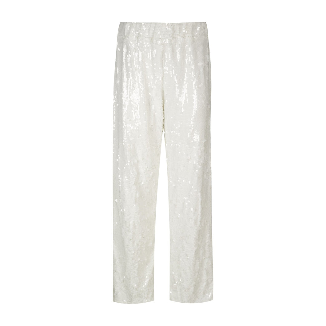 White Sequins Pants