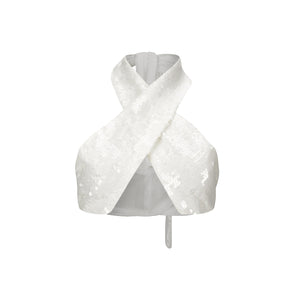 White Halterneck Top