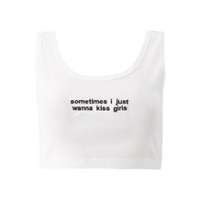 Load image into Gallery viewer, White Embroidered Cropped Top