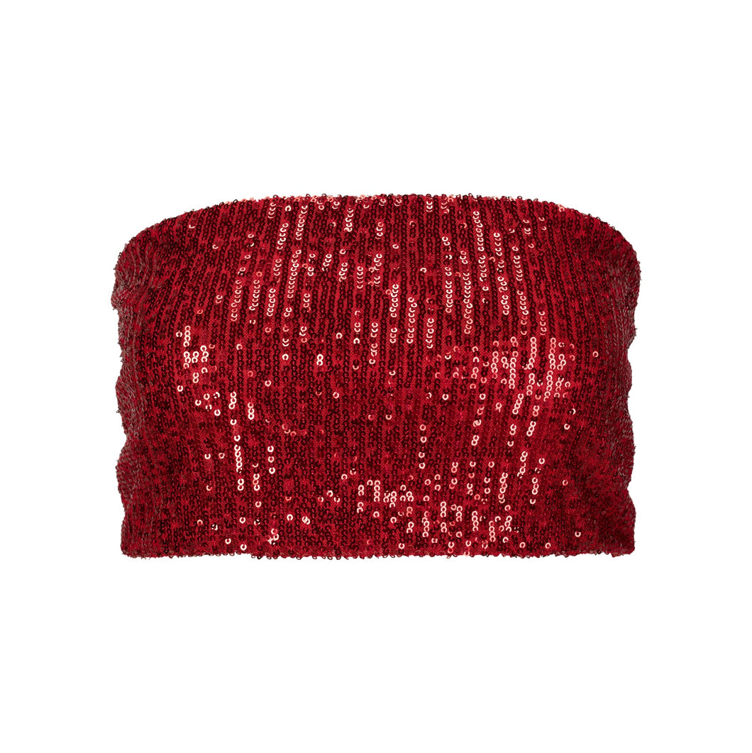Red Sequins Top