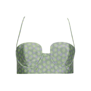 Green Polka Dot Bralette