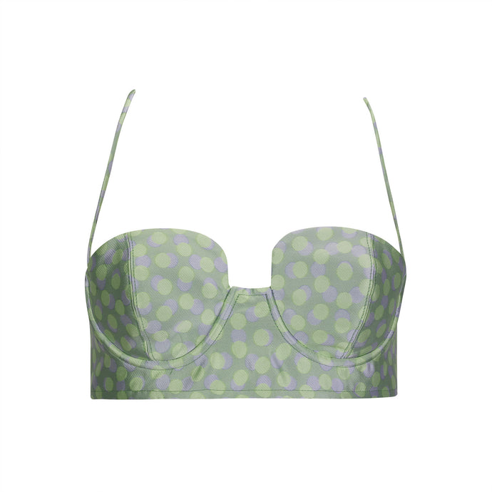 Green Polka Dot Bralette